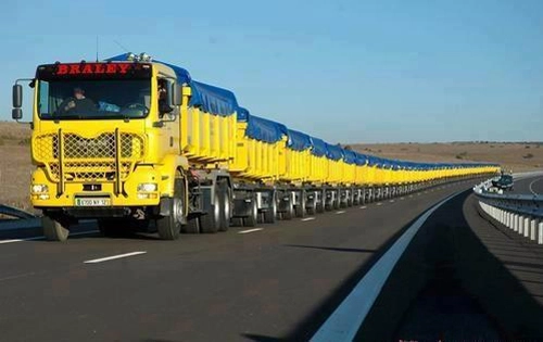  tàu đường bộ - những cỗ xe tải dài nhất thế giới - 1