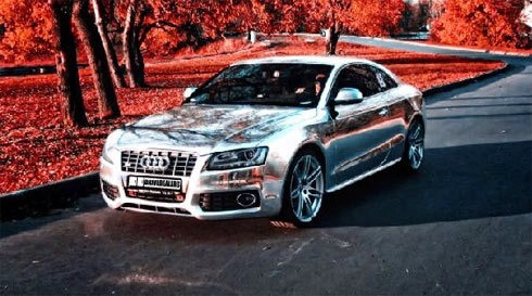  audi s5 mạ crôm ở matxcơva - 3