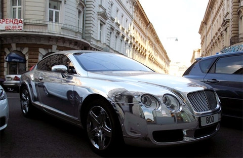  bentley continental gt mạ crôm ở matxcơva - 1