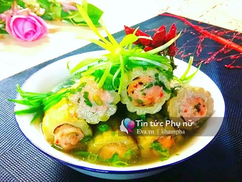 Canh khổ qua nhồi tôm thơm ngon bổ dưỡng - 7