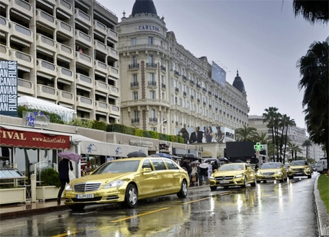  dàn mercedes mạ vàng ở lhp cannes - 1