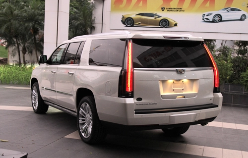  escalade esv platinum trắng đầu tiên về việt nam - 2