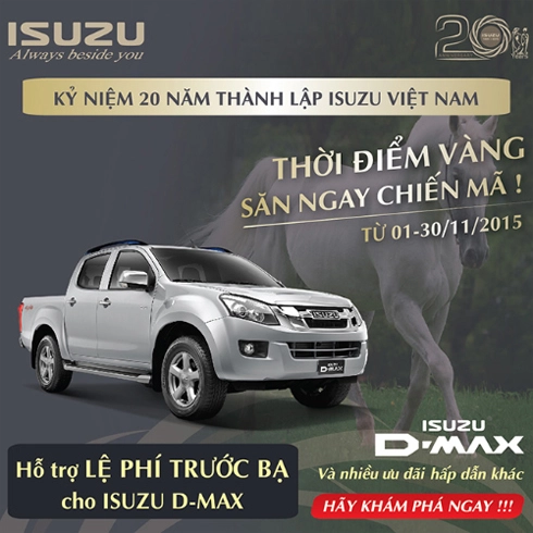  isuzu hỗ trợ phí trước bạ cho d-max - 1