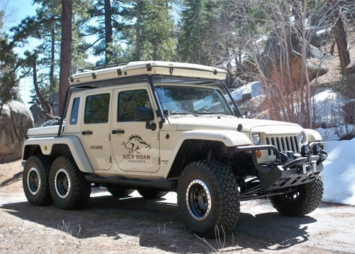  jeep wrangler 6x6 - thợ săn 6 bánh - 1