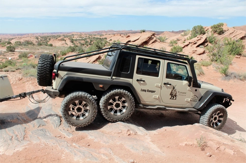  jeep wrangler độ 6 bánh - 2