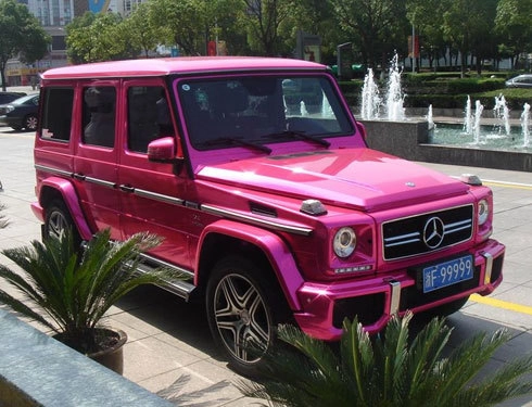  mercedes g55 amg màu hồng biển độc - 1