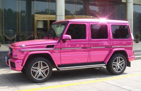  mercedes g55 amg màu hồng biển độc - 2