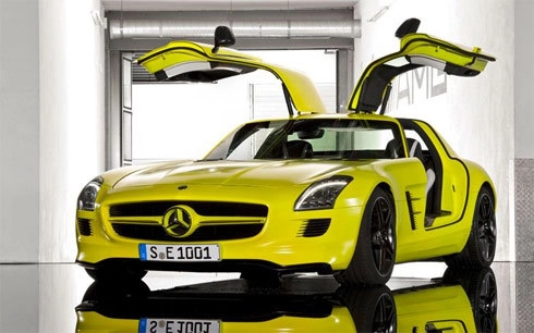  mercedes sls amg chạy điện lần đầu xuất hiện - 1