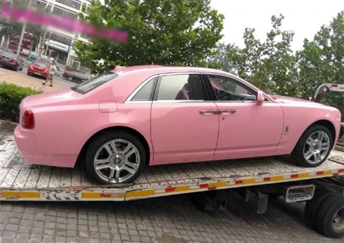  rolls-royce ghost hồng từ trong ra ngoài - 8