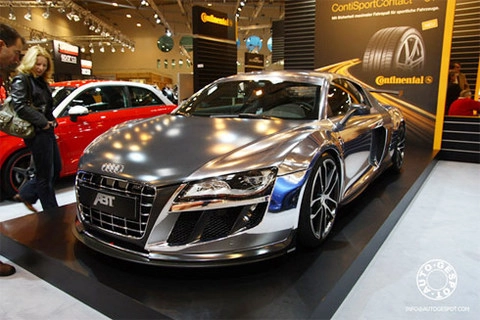  siêu xe audi r8 mạ crôm - 1