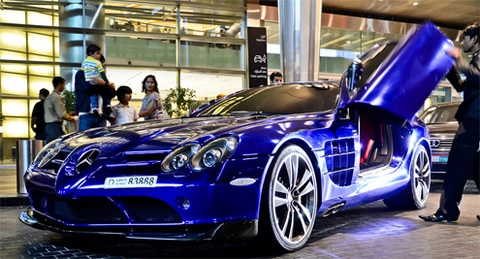  siêu xe mercedes slr mclaren màu lạ - 1