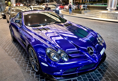  siêu xe mercedes slr mclaren màu lạ - 2