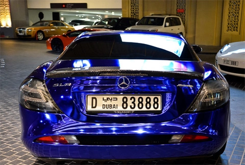  siêu xe mercedes slr mclaren màu lạ - 3