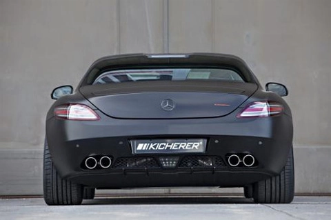  siêu xe mercedes sls amg độ toàn đen - 5