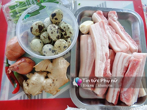 Thịt kho trứng cút đậm đà ngày gió mùa - 1