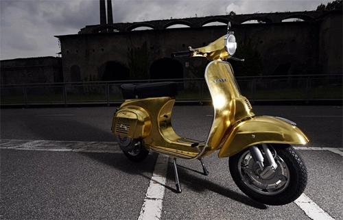  vespa polini - scooter dát vàng giá 47000 usd - 1