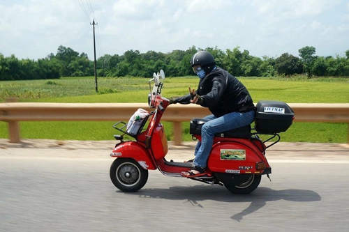  vespa px 31 tuổi vẫn chạy tốt của nhà sưu tập hà thành - 1