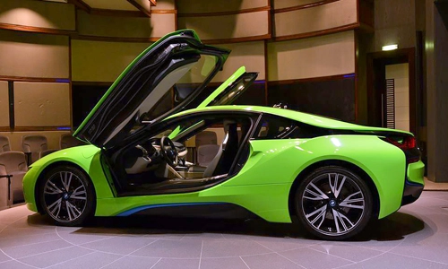  bmw i8 màu lạ tại trung đông - 4