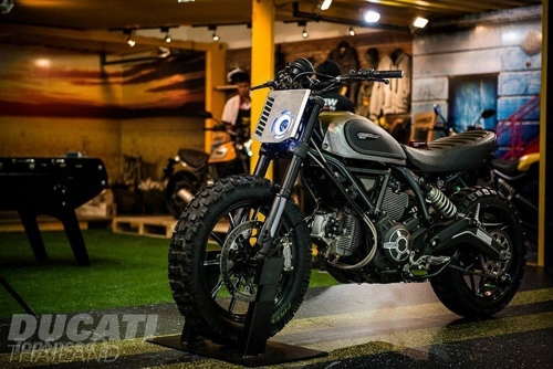  ducati scrambler dirt track concept - hoài cổ mà cá tính - 1