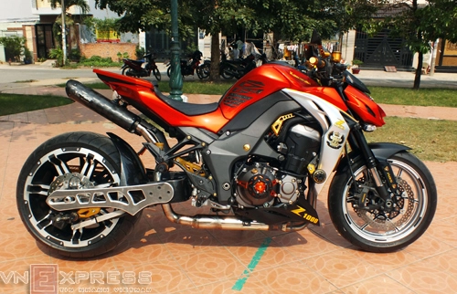  kawasaki z1000 độ bánh lớn - 7