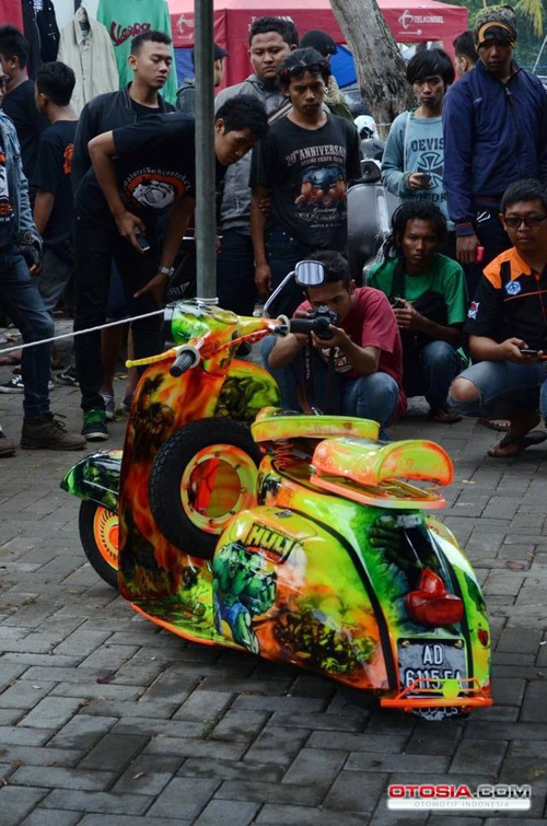  vespa hulk phong cách người khổng lồ xanh - 6