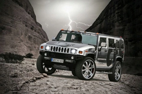  chiến binh hummer h2 phủ crôm - 1