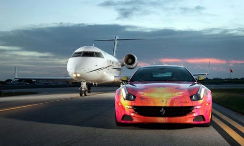  ferrari ff vẽ tranh nghệ thuật - 2