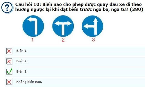  gặp biển nào được quay đầu xe - 1