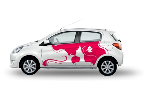  thiết kế decal cá tính cho dòng mitsubishi mirage - 3