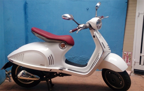  thợ việt nam tự chế siêu xe tay ga vespa 946 - 1