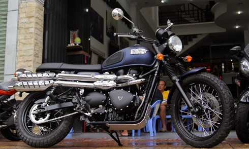  triumph scrambler 2014 cập cảng sài gòn - 1