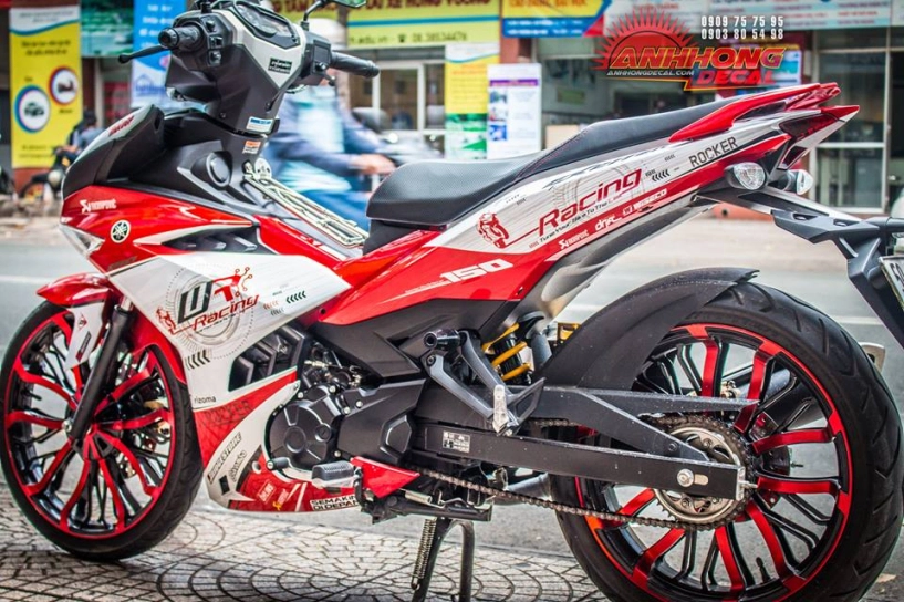 Hàng độc yamaha exciter 150 red racing từ ánh hồng decal - 1