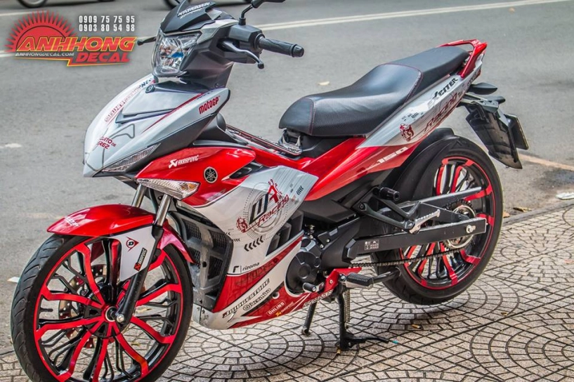 Hàng độc yamaha exciter 150 red racing từ ánh hồng decal - 2