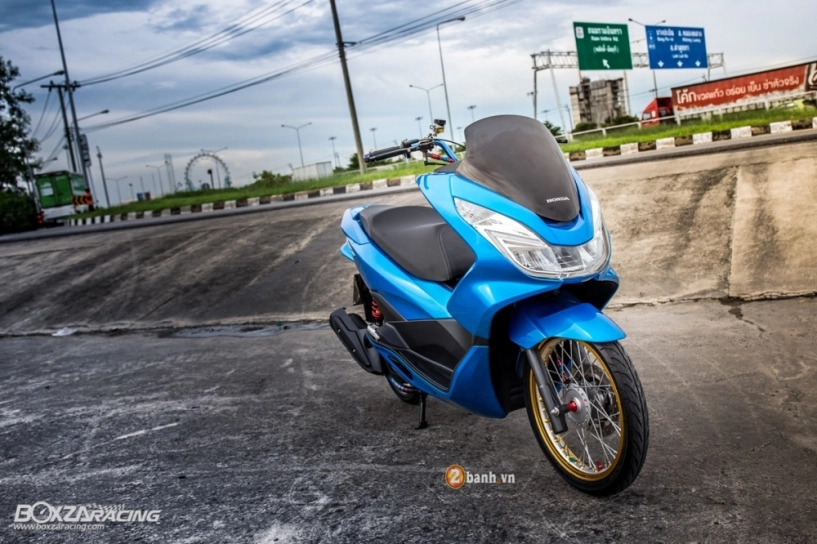 Honda pcx 150 đầy tê tái với phiên bản blue limited - 1