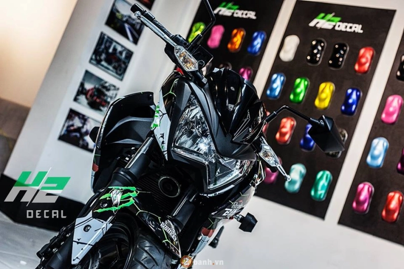 Kawasaki z300 trong màu áo dc monster energy - 3