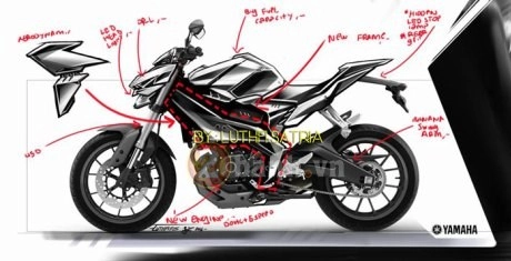 Lộ ý tưởng yamaha mt-125 hoàn toàn mới - 3