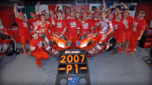 Năm 2007 đi vào lịch sử khi ducati giành danh hiệu moto gp thế giới lần đầu tiên - 1