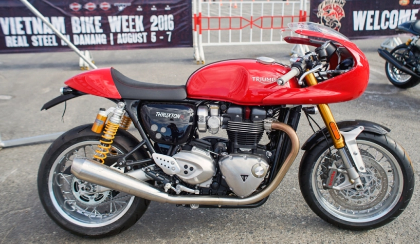 Triumph thruxton r đậm đà trong bản độ cafe racer chính hãng - 1