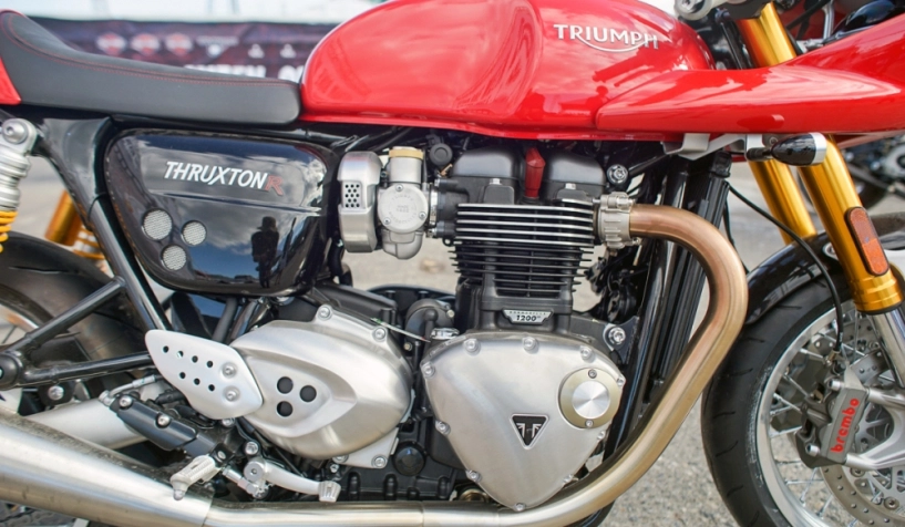 Triumph thruxton r đậm đà trong bản độ cafe racer chính hãng - 8