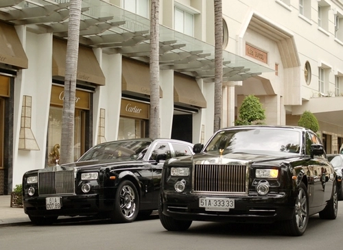  bộ đôi rolls-royce phantom trên phố sài gòn - 8