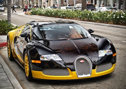  bugatti veyron màu độc ở beverly hills - 1