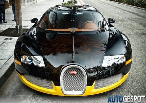  bugatti veyron màu độc ở beverly hills - 3