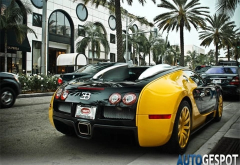  bugatti veyron màu độc ở beverly hills - 5