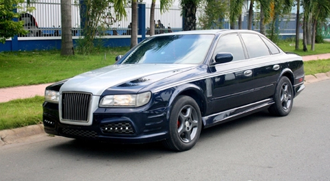  infiniti q45 độ kiểu rolls-royce trên phố sài gòn - 3