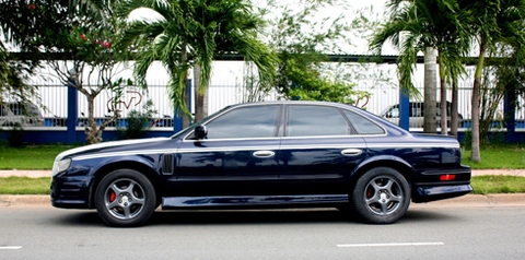  infiniti q45 độ kiểu rolls-royce trên phố sài gòn - 4