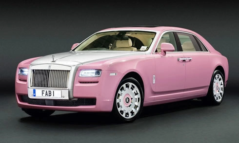  rolls-royce ghost fab1 màu hồng - 1