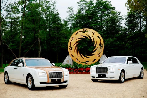  rolls-royce ghost golden sun bird - 1