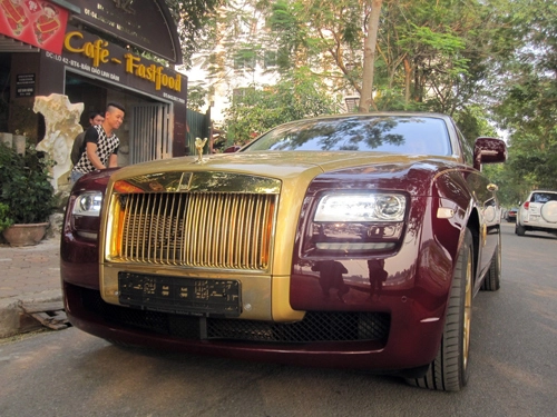  rolls-royce ghost mạ vàng độc nhất việt nam - 1