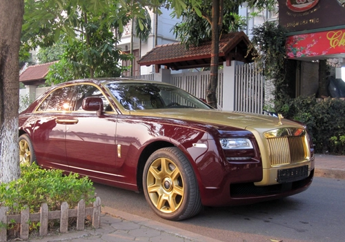  rolls-royce ghost mạ vàng độc nhất việt nam - 5