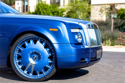  rolls-royce phantom độ toàn xanh - 3